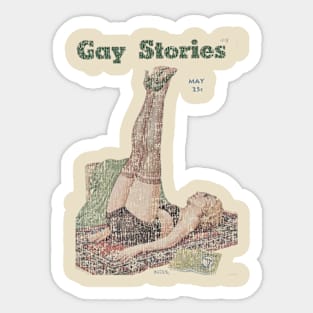 Gay Story Vintage cracked Sticker